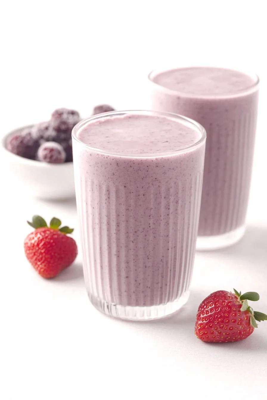 Easy Greek Yogurt Berry Protein Smoothie