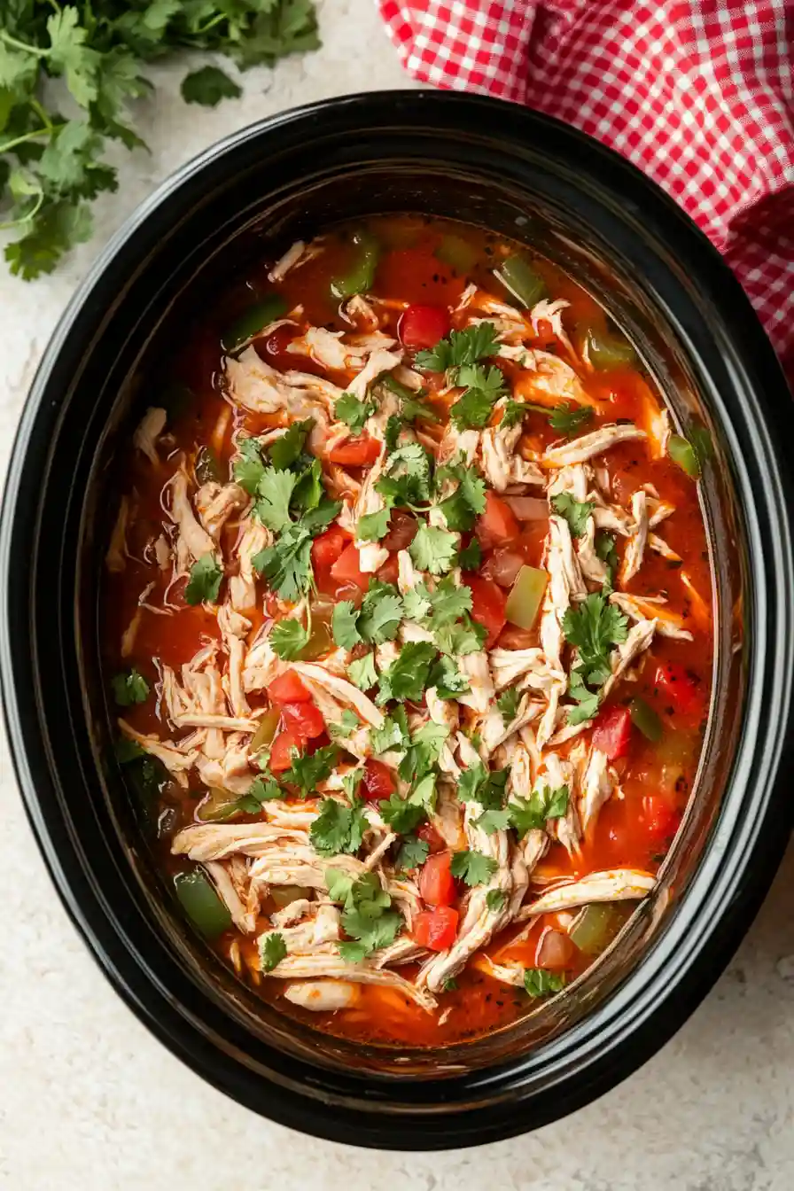 Quick Crockpot Chicken Fajita Soup