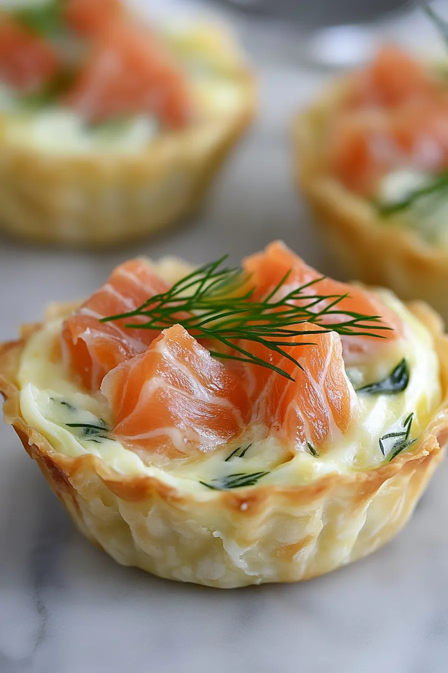 Delicious Mini Smoked Salmon Quiches Recipe