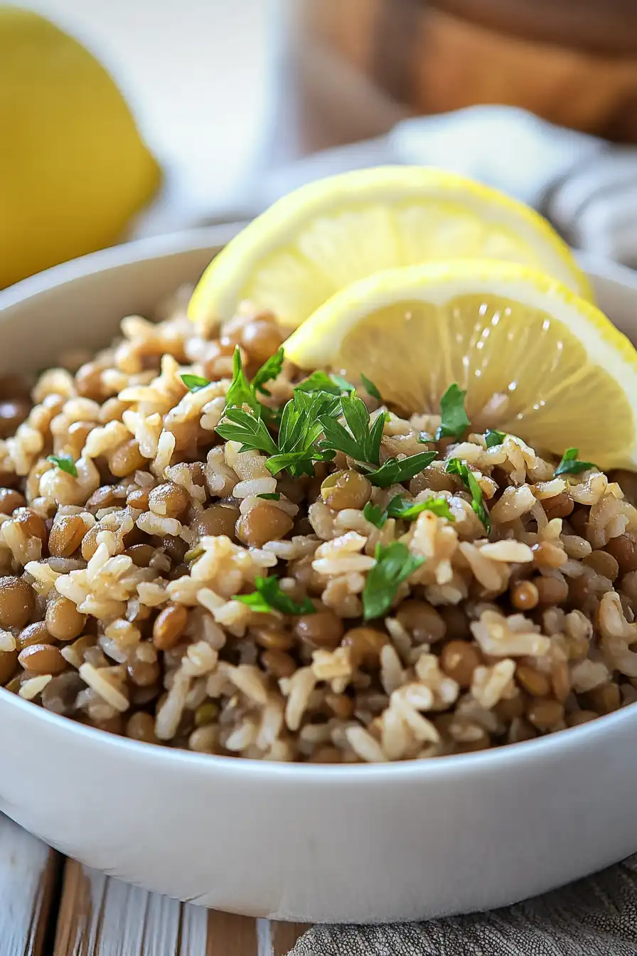 Nutritious Rice Cooker Lentils and Rice