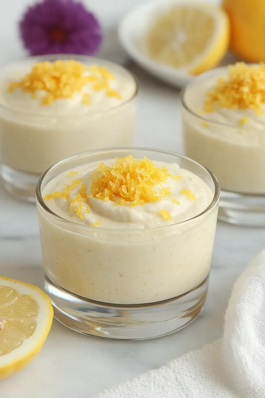 Easy Lemon and White Chocolate Mousse