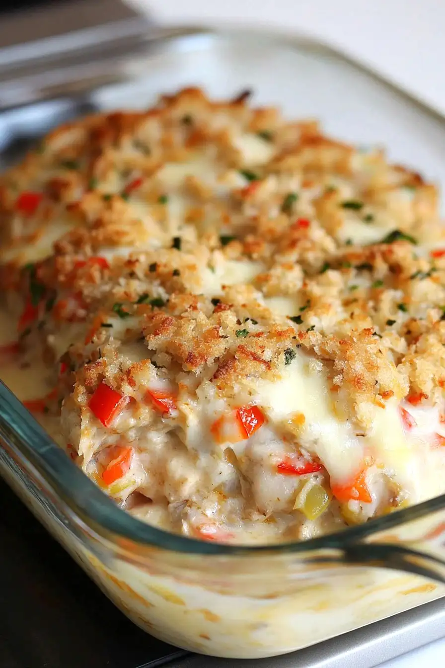 Savory Crab Stuffed Orange Roughy
