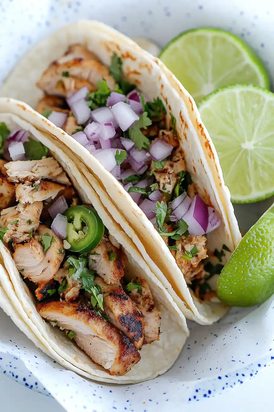 Spicy Chicken Thigh Tacos