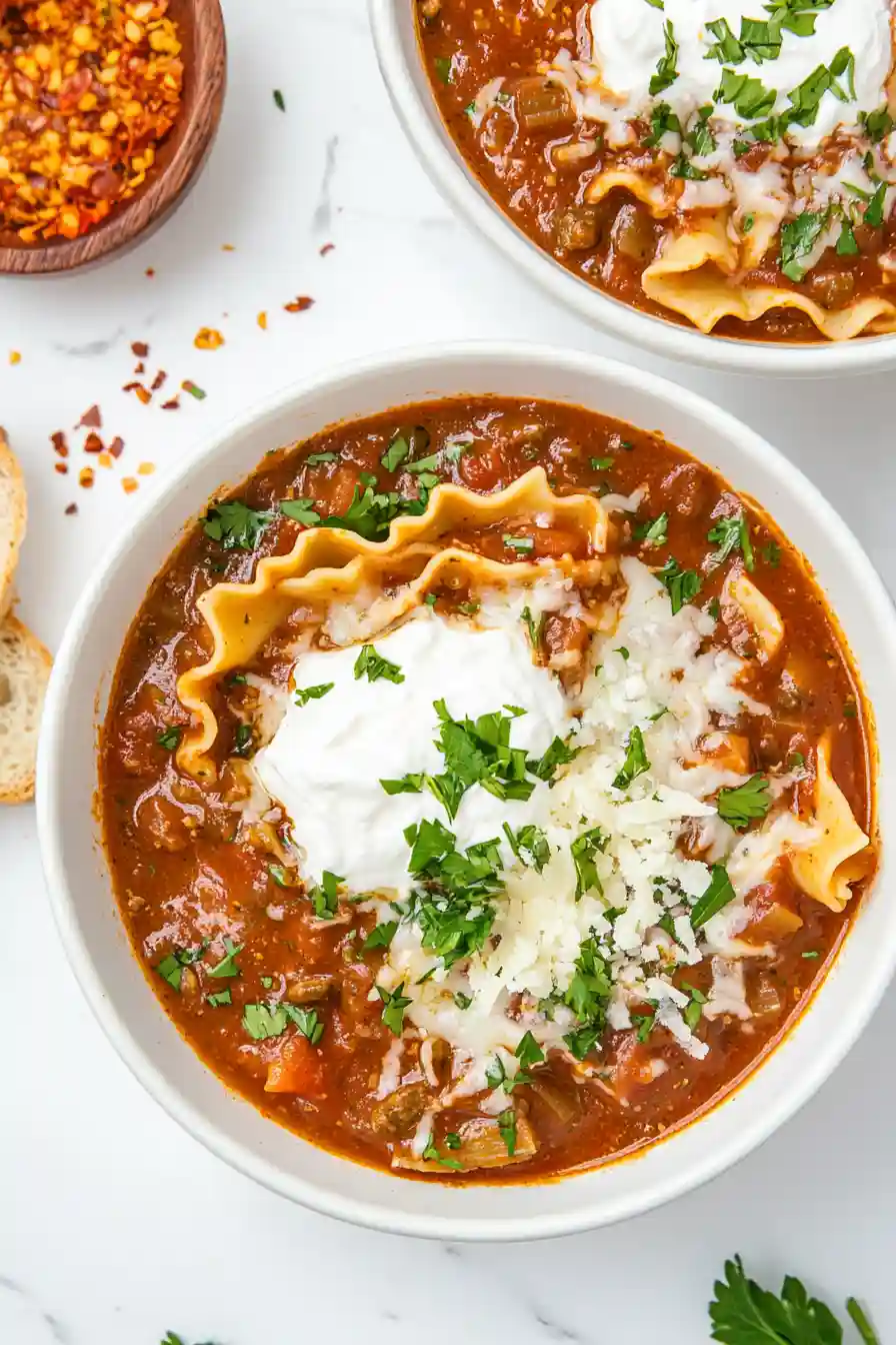 Best Vegetarian Lasagna Soup