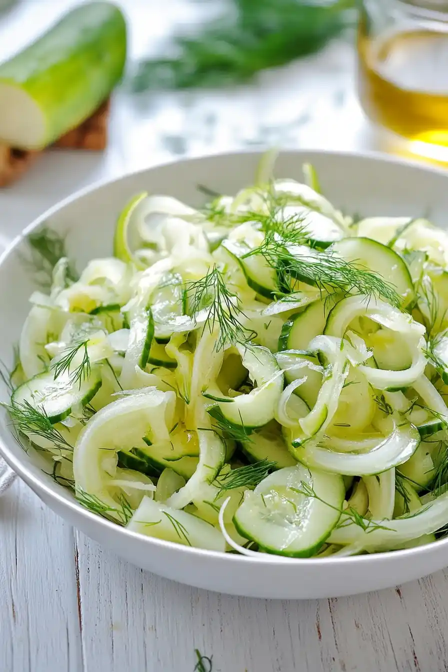 Crisp Fennel Cucumber Salad
