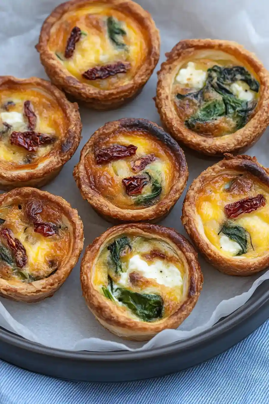 Healthy Goat Cheese Mini Quiche