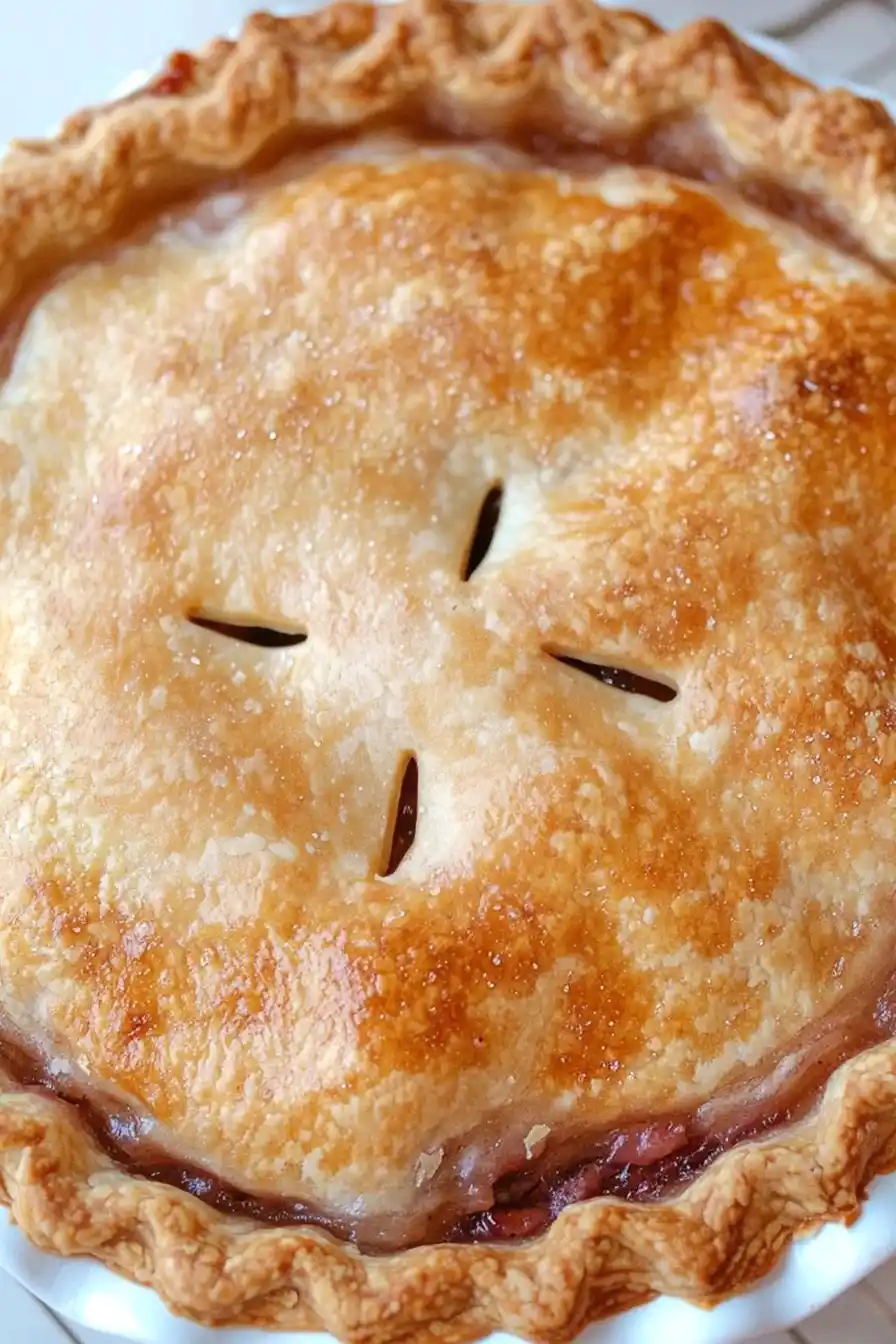 Flaky Rhubarb Pie Recipe