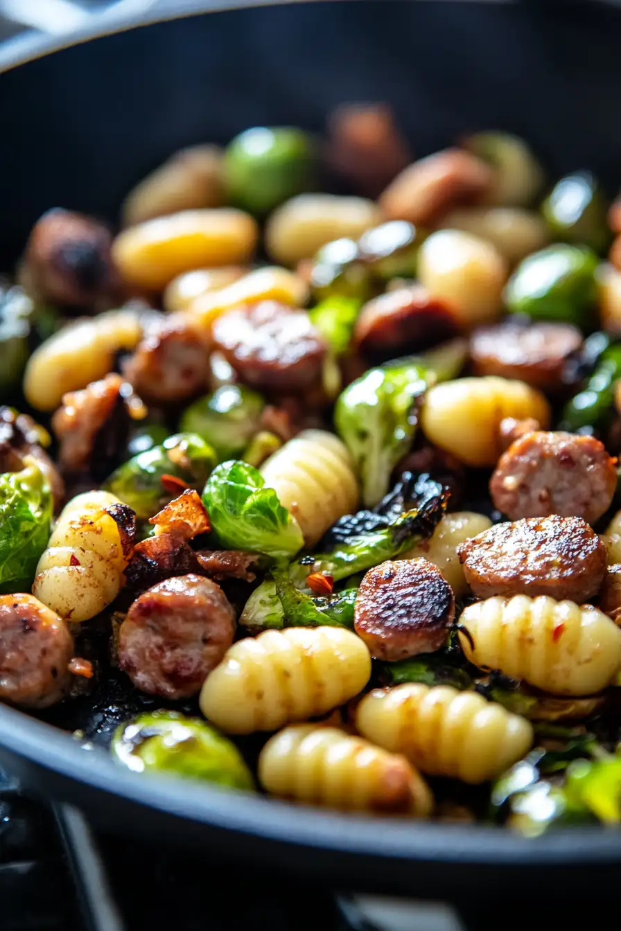 Delicious Gnocchi with Brussels Sprouts