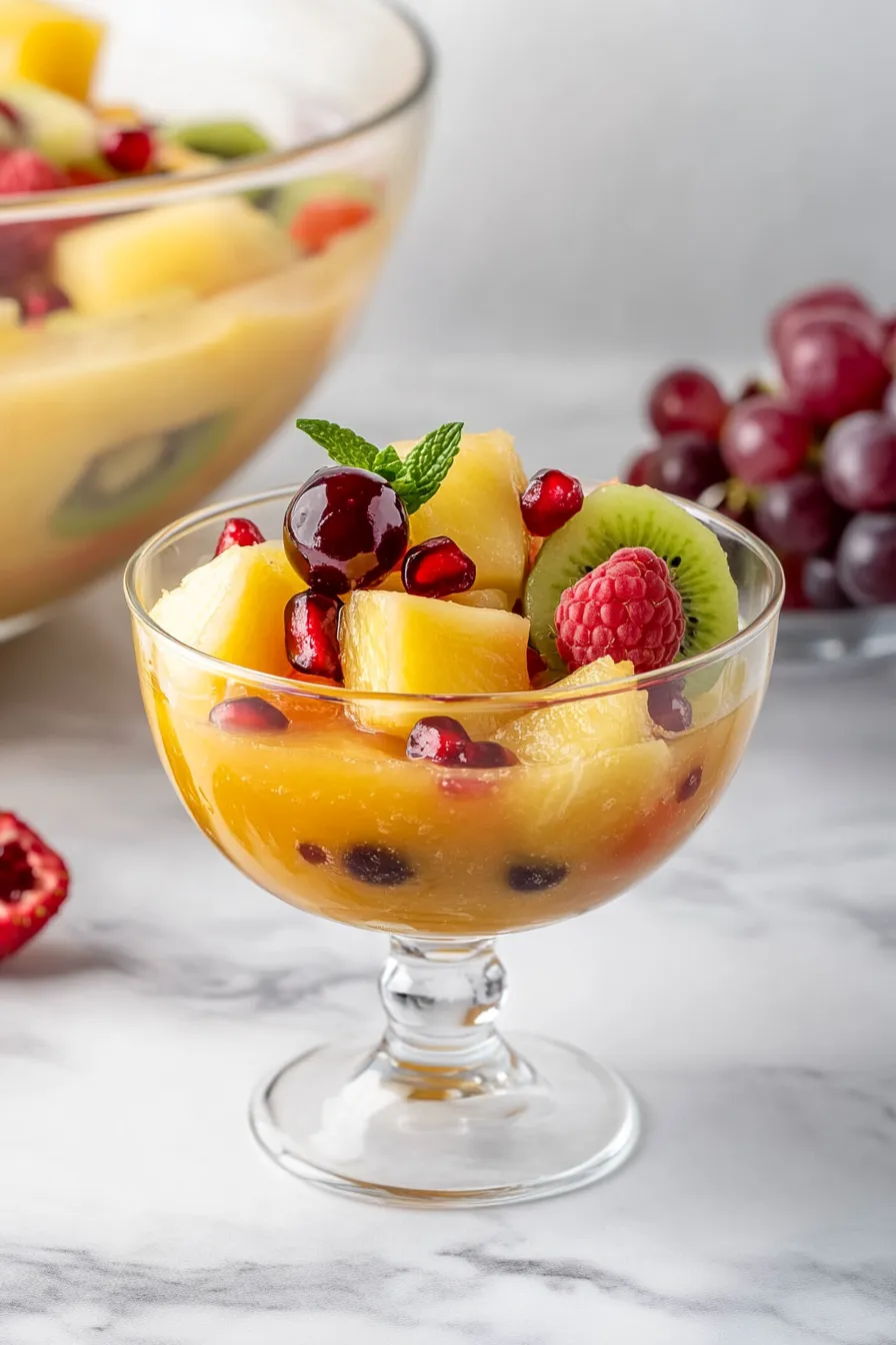 Quick Fruit Salad with Orange Juice Dressing