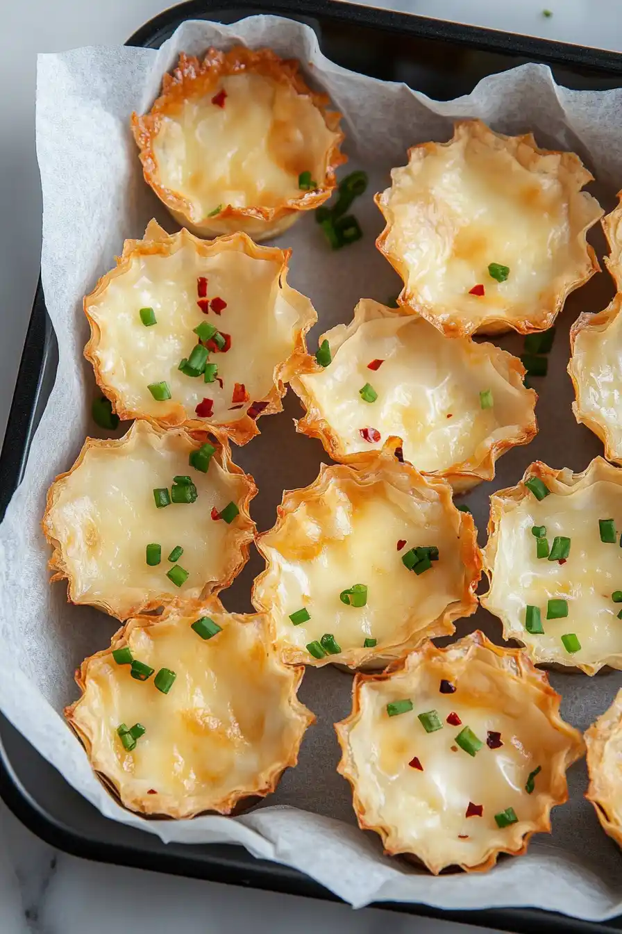 Easy Mini Phyllo Quiche Cups
