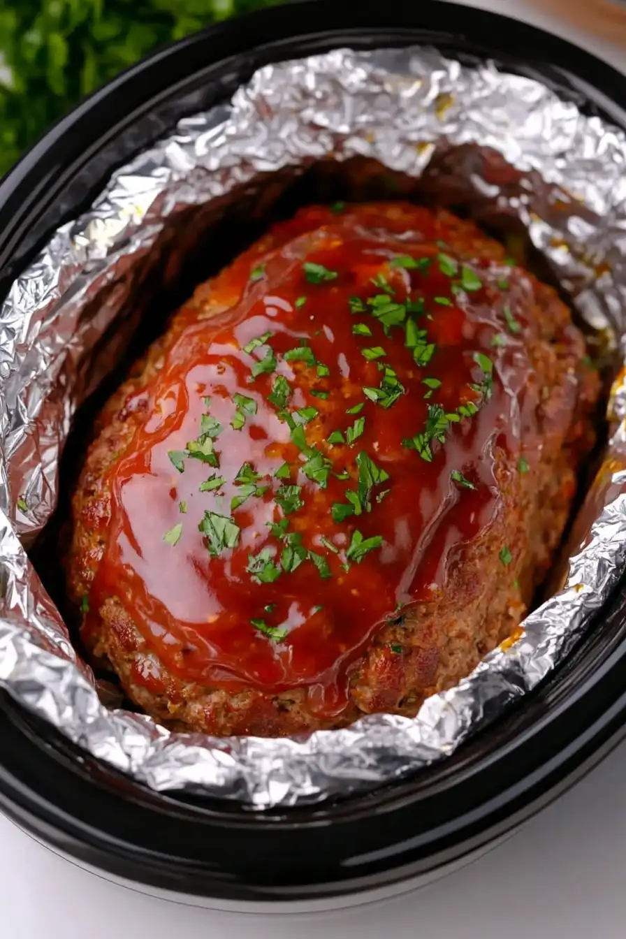 Delicious Crockpot Meatloaf