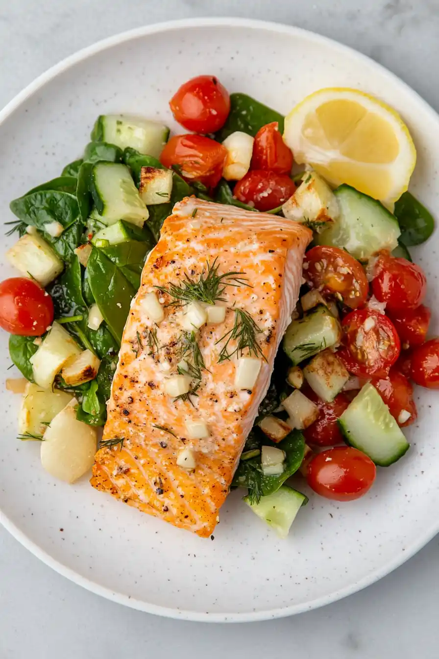 Healthy Grilled Salmon with Garlic Butter