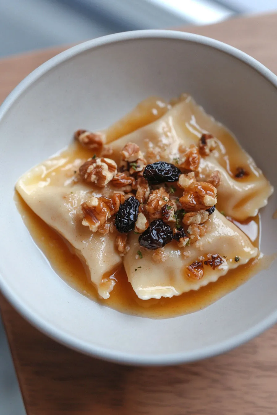 Easy Butternut Squash Ravioli with Brown Sugar