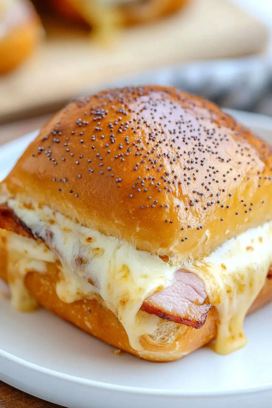 Tasty Ham and Cheese Pretzel Roll Sliders