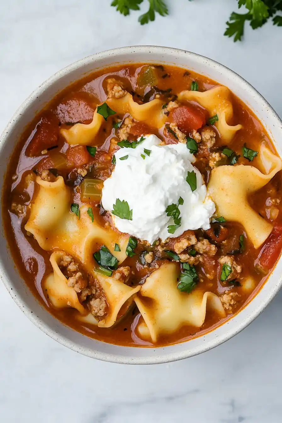 Hearty Instant Pot Lasagna Soup