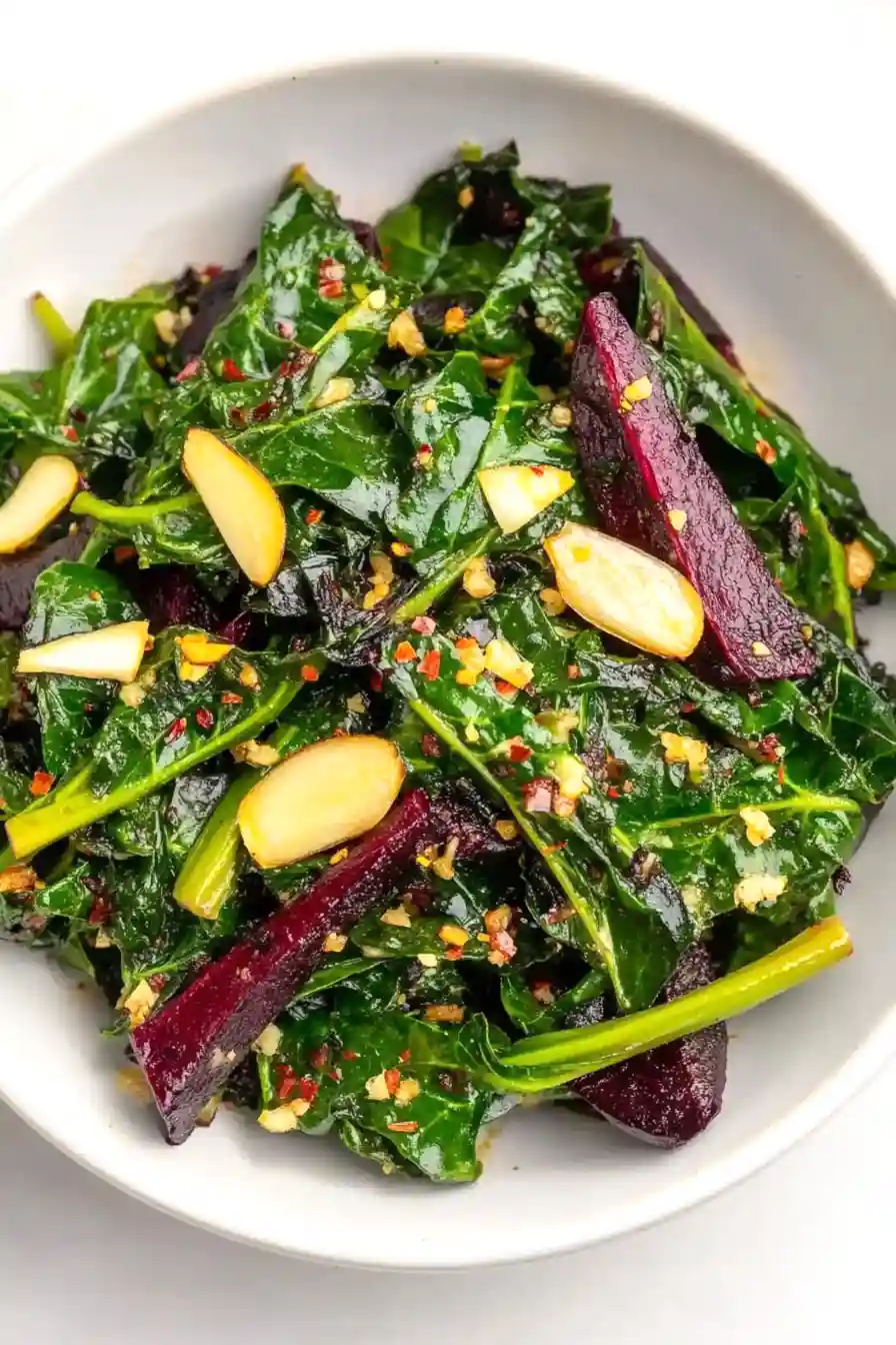 Nutritious Sauteed Beet Greens