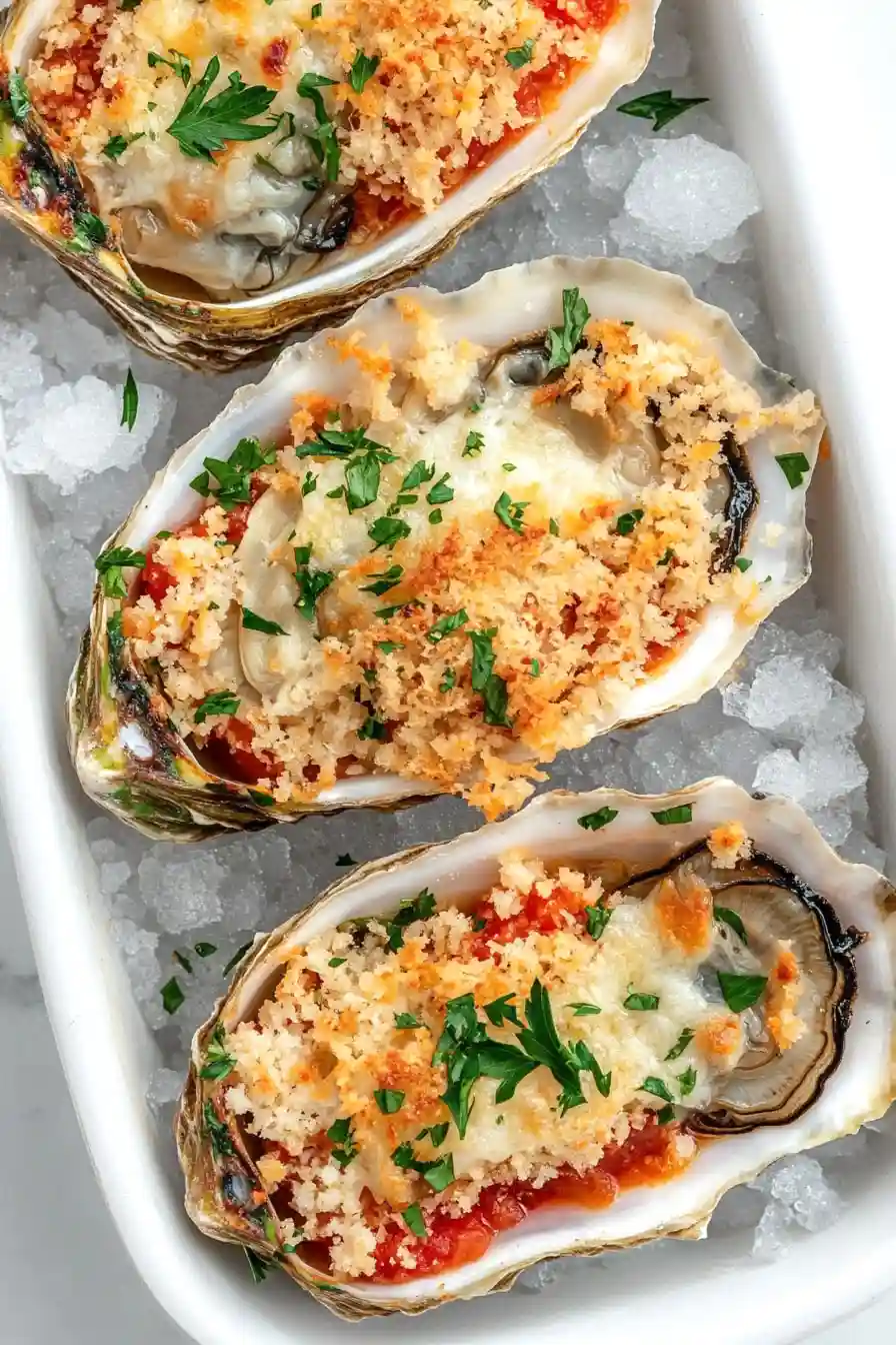 Savory Broiled Oysters on the Half Shell