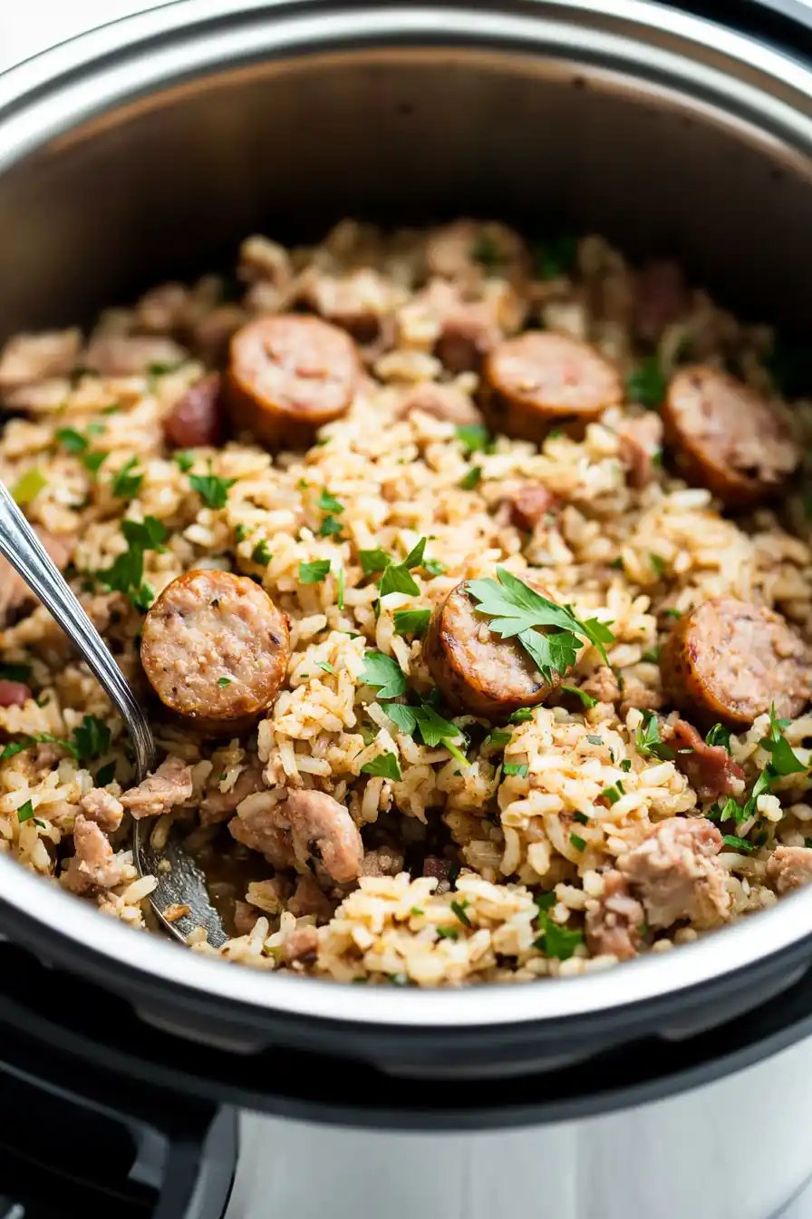 Juicy Rice Cooker Jambalaya