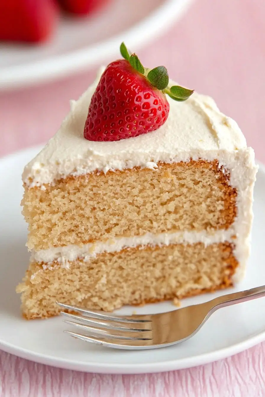 Decadent Vegan Vanilla Cake