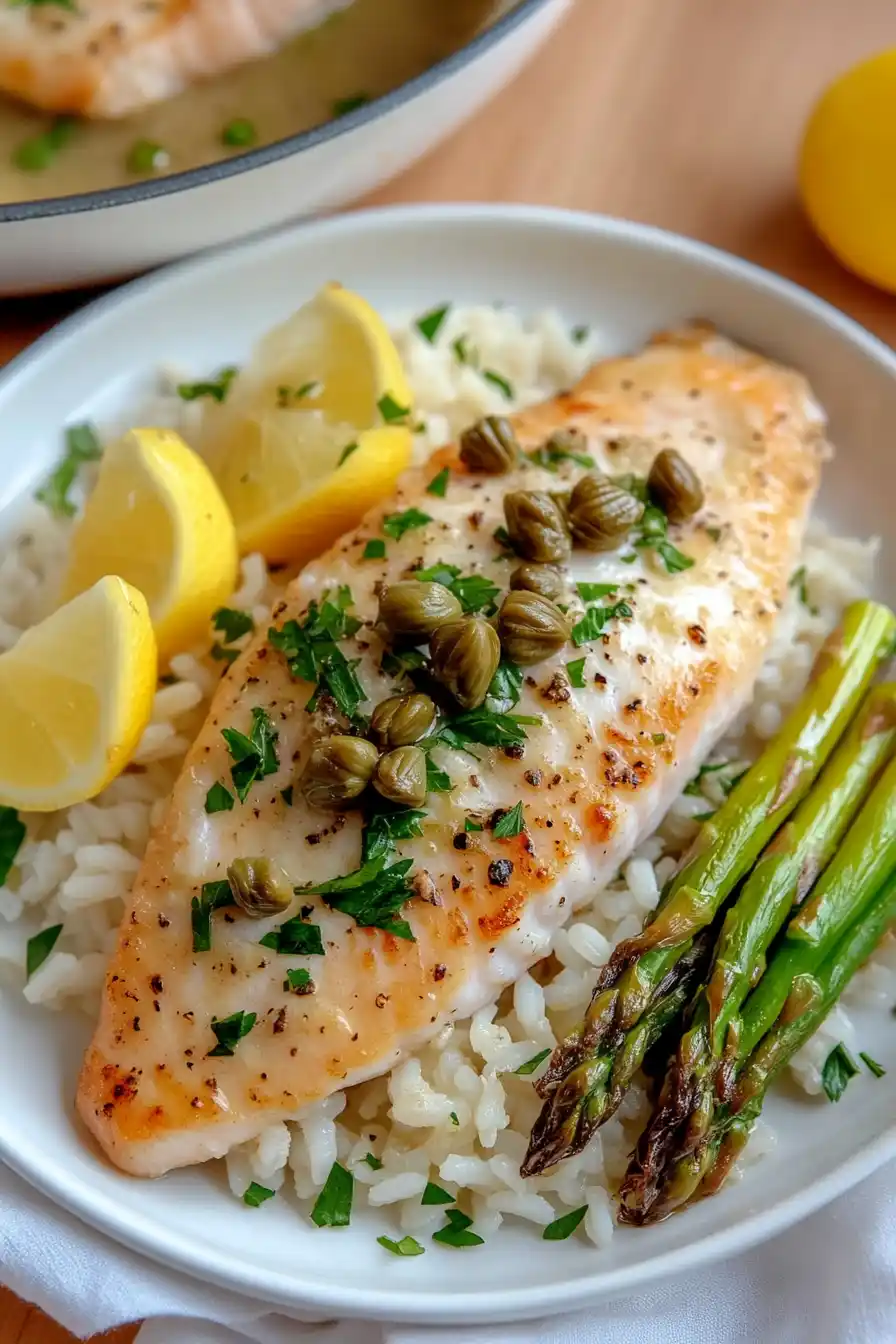 Juicy Red Snapper Piccata