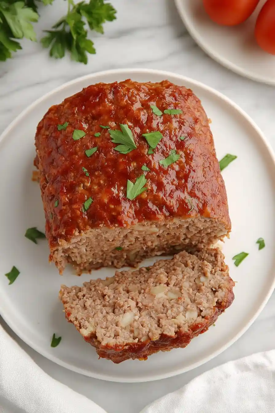 Healthy Meatloaf with Oatmeal