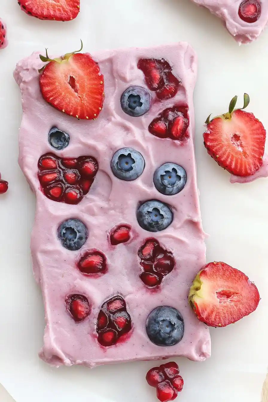 Easy Valentine's Yogurt Bark