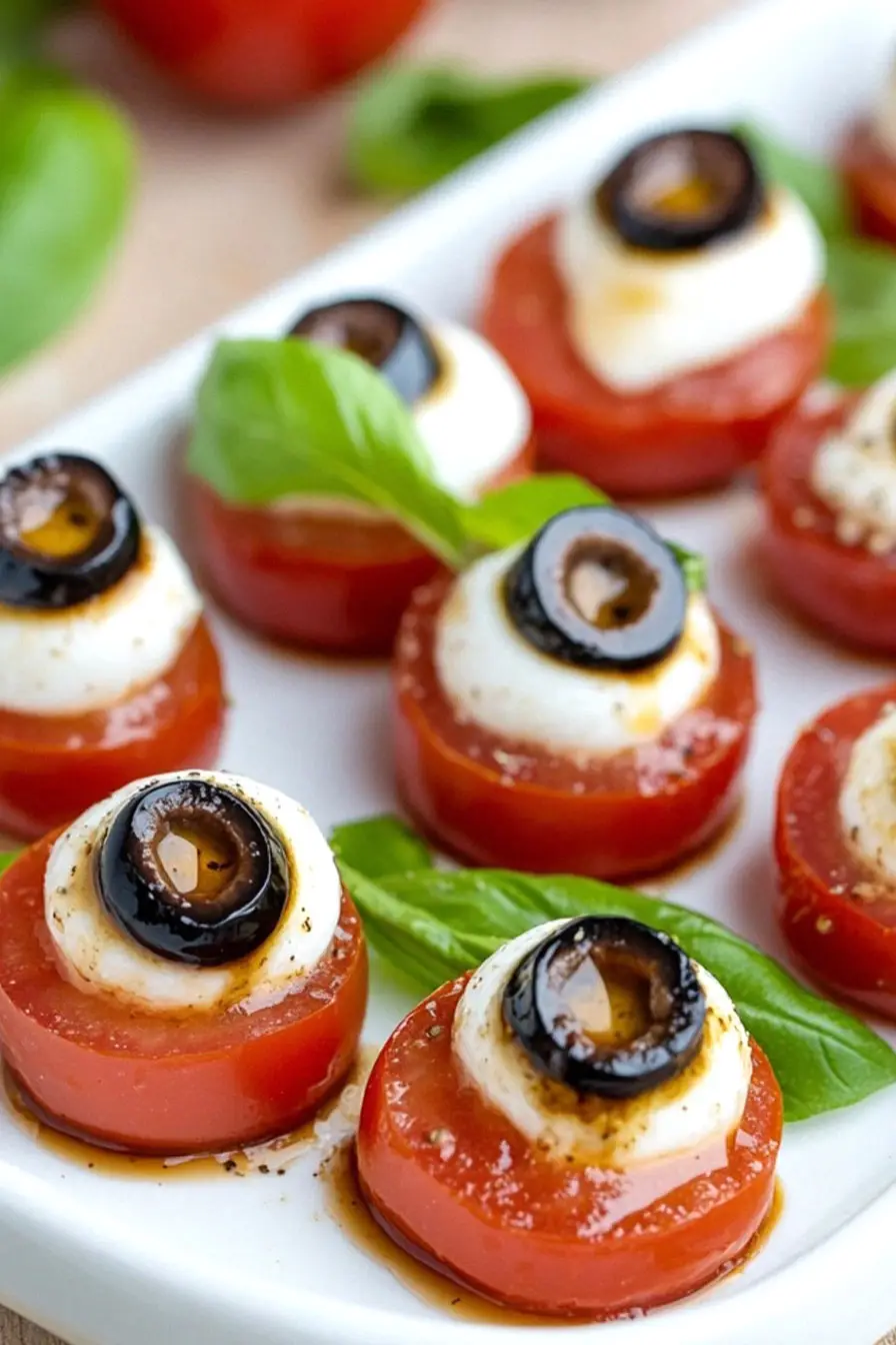 Easy Eyeball Caprese Salad