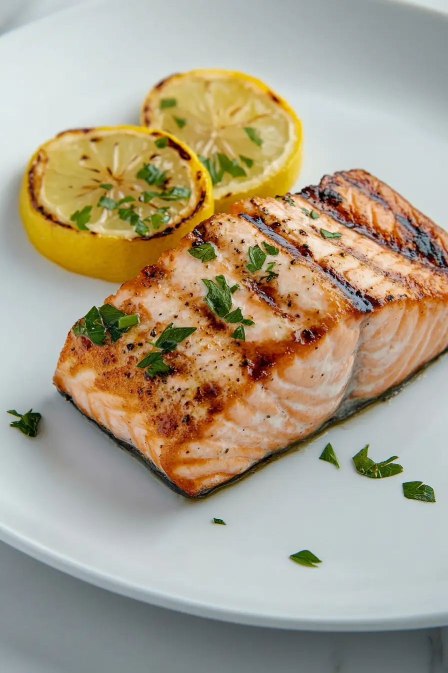 Simple Lemon Pepper Grilled Salmon
