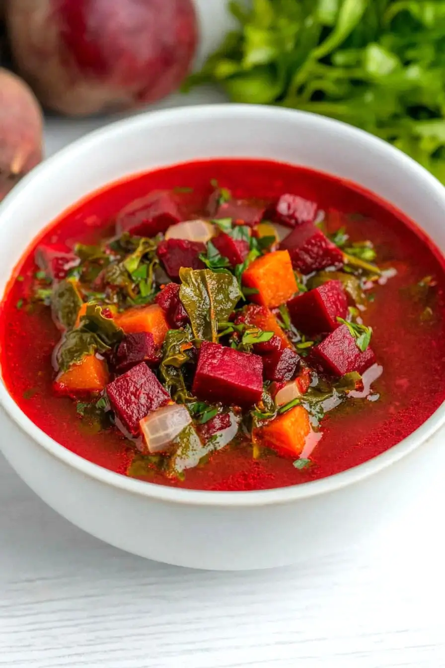 Quick Beet Vegetable Soup
