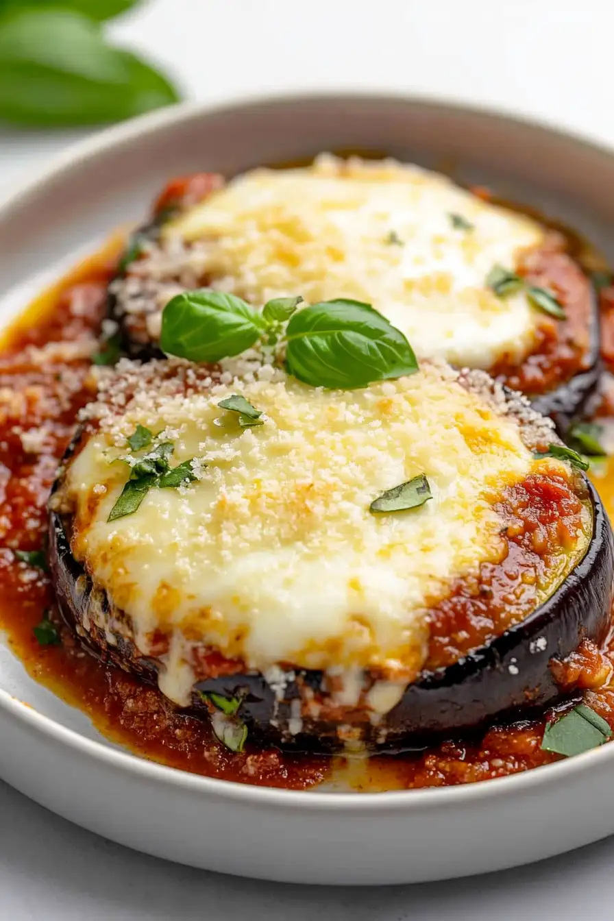 Quick Air Fryer Eggplant Parmesan