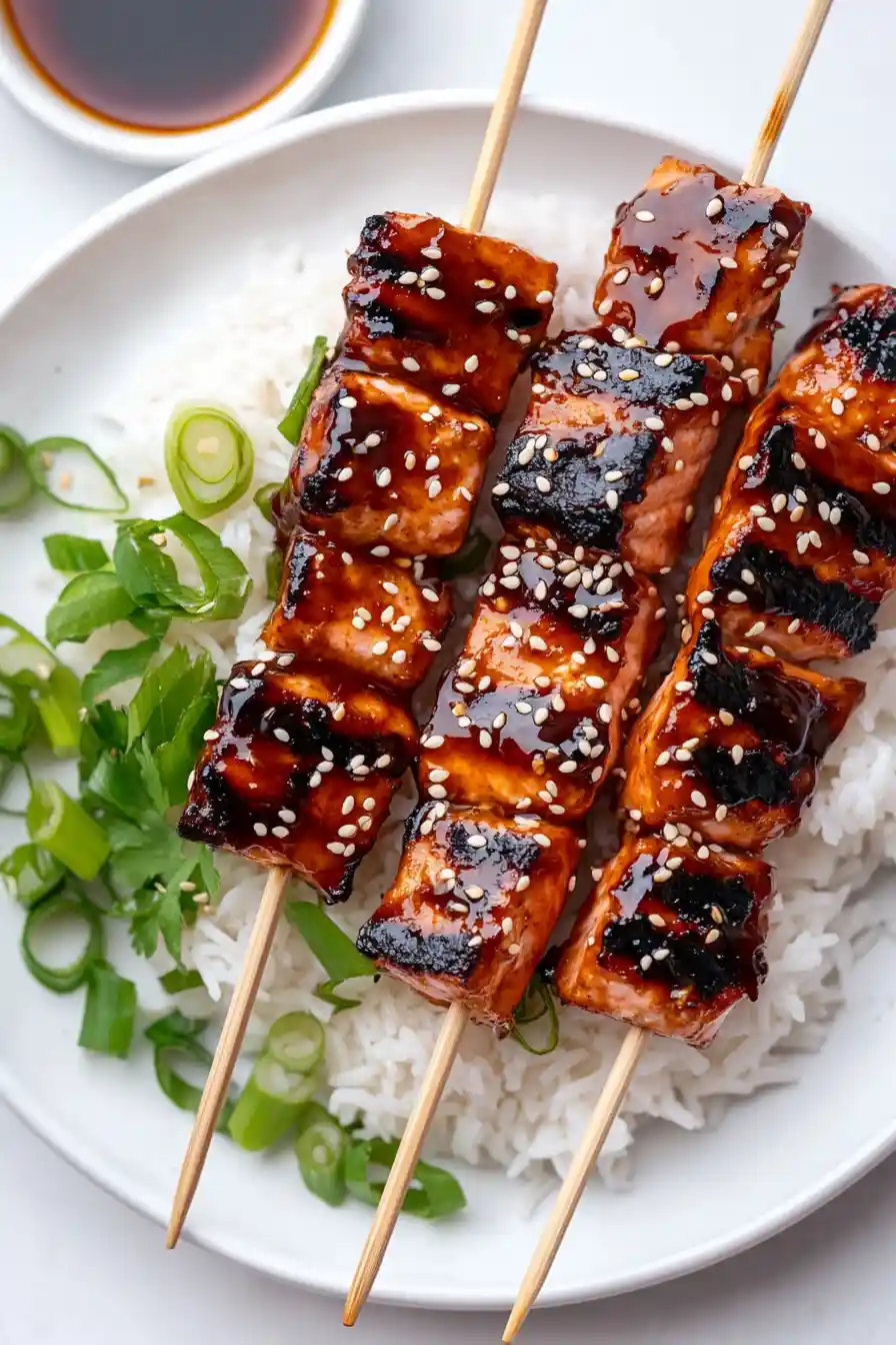 Delicious Grilled Salmon Skewers