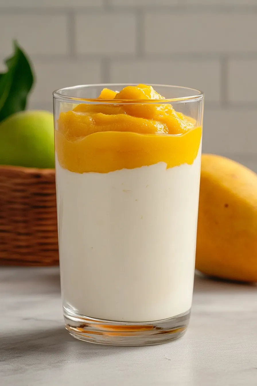 Tasty White Chocolate and Mango Mousse