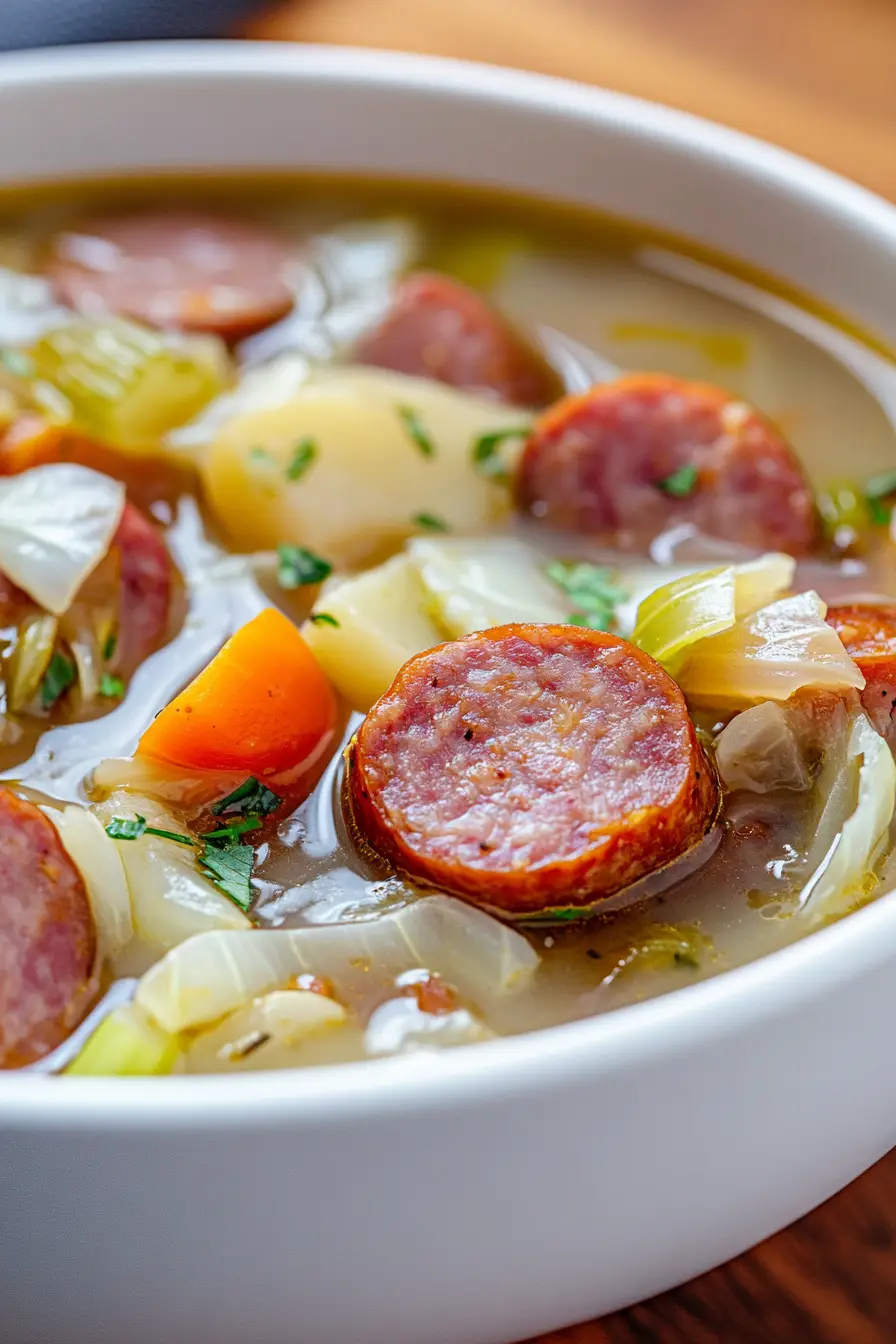 Easy Instant Pot Kielbasa Cabbage Soup