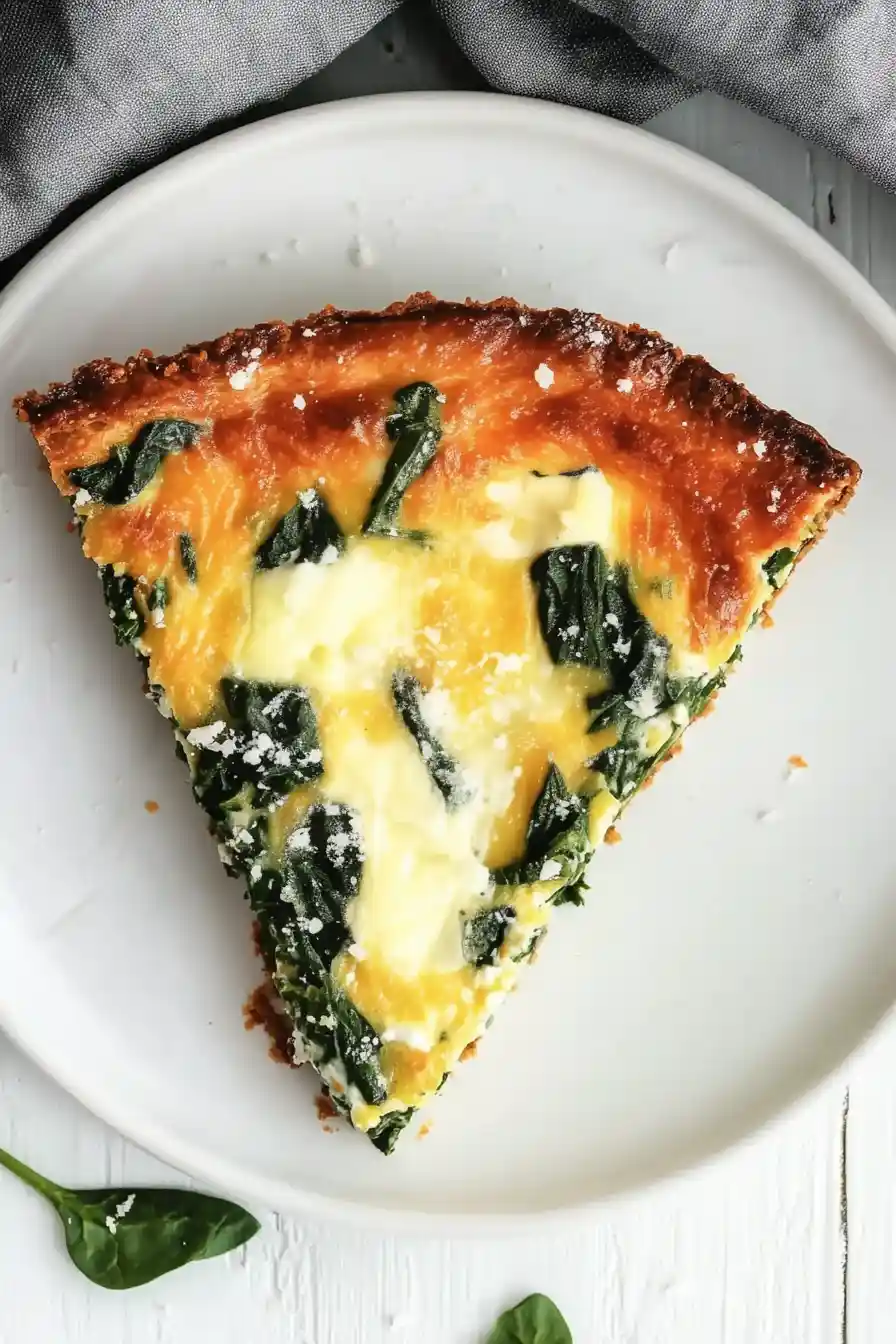 Creamy Cauliflower Crust Quiche