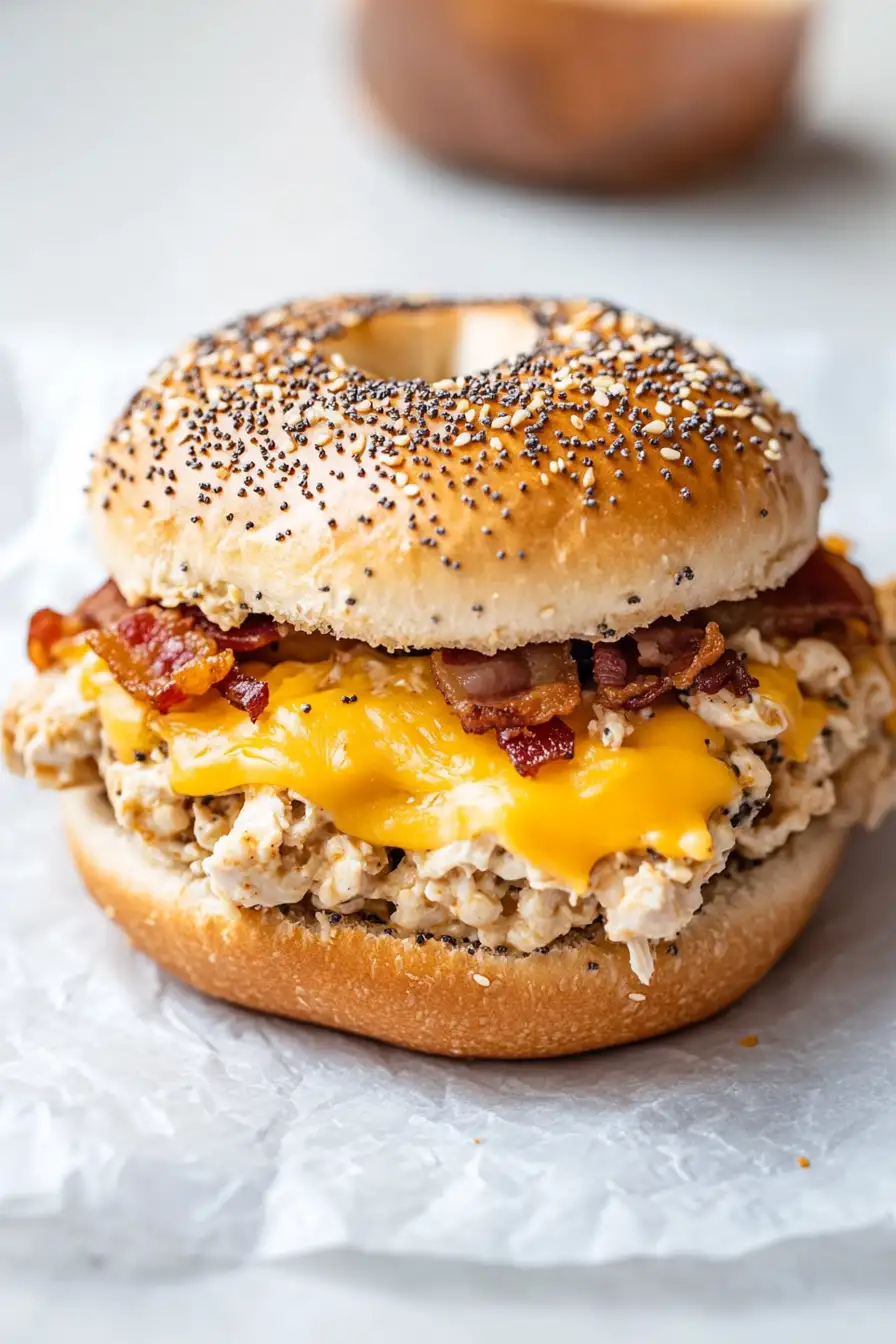 Juicy Chicken Salad Bagel