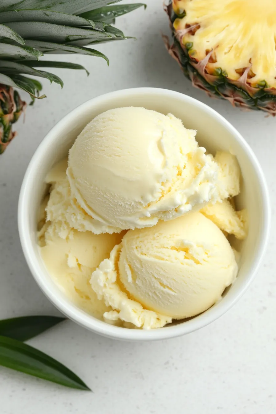 Easy Pineapple Ice Cream Recipe