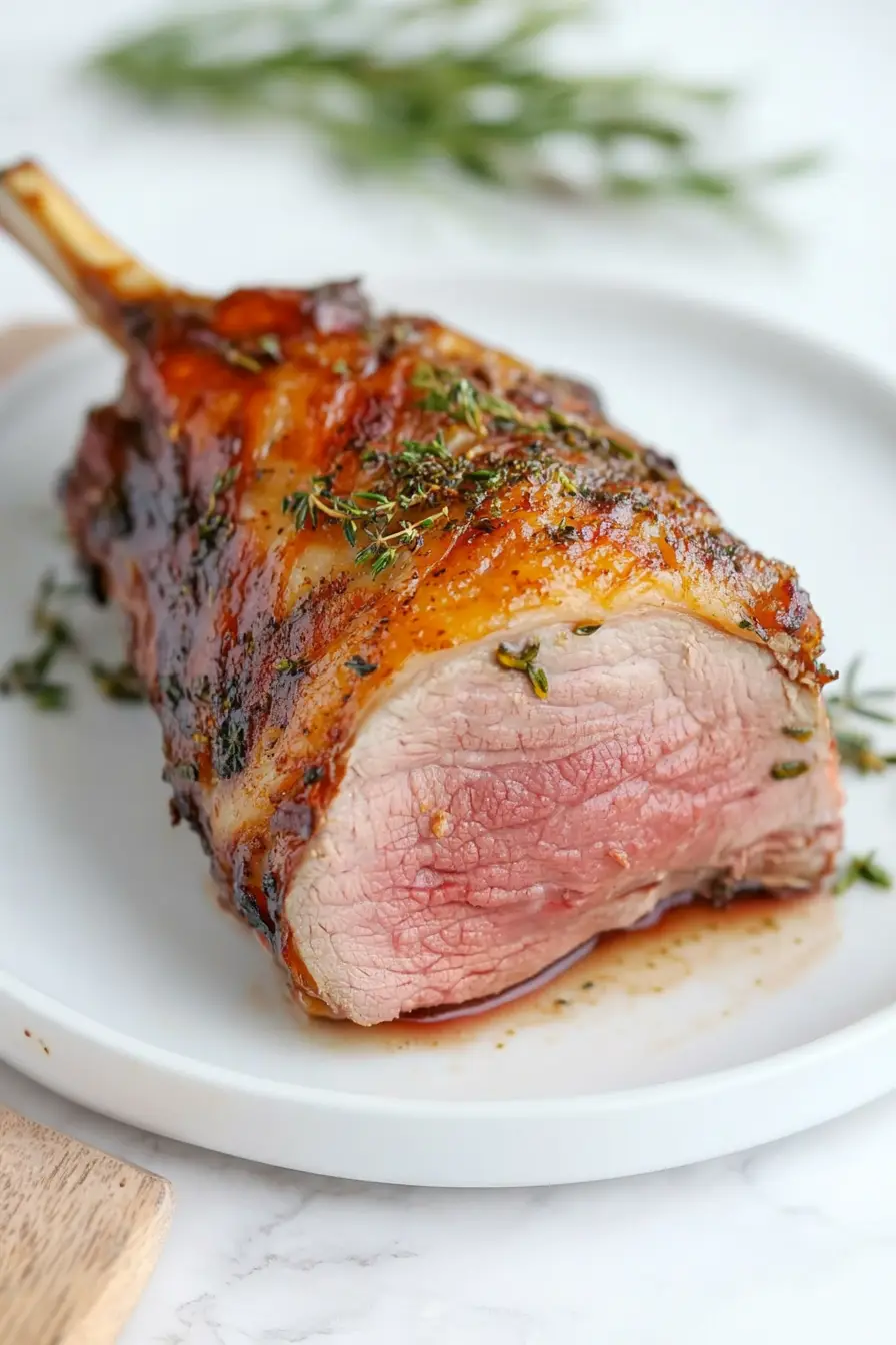 Simple Roast Half Leg of Lamb