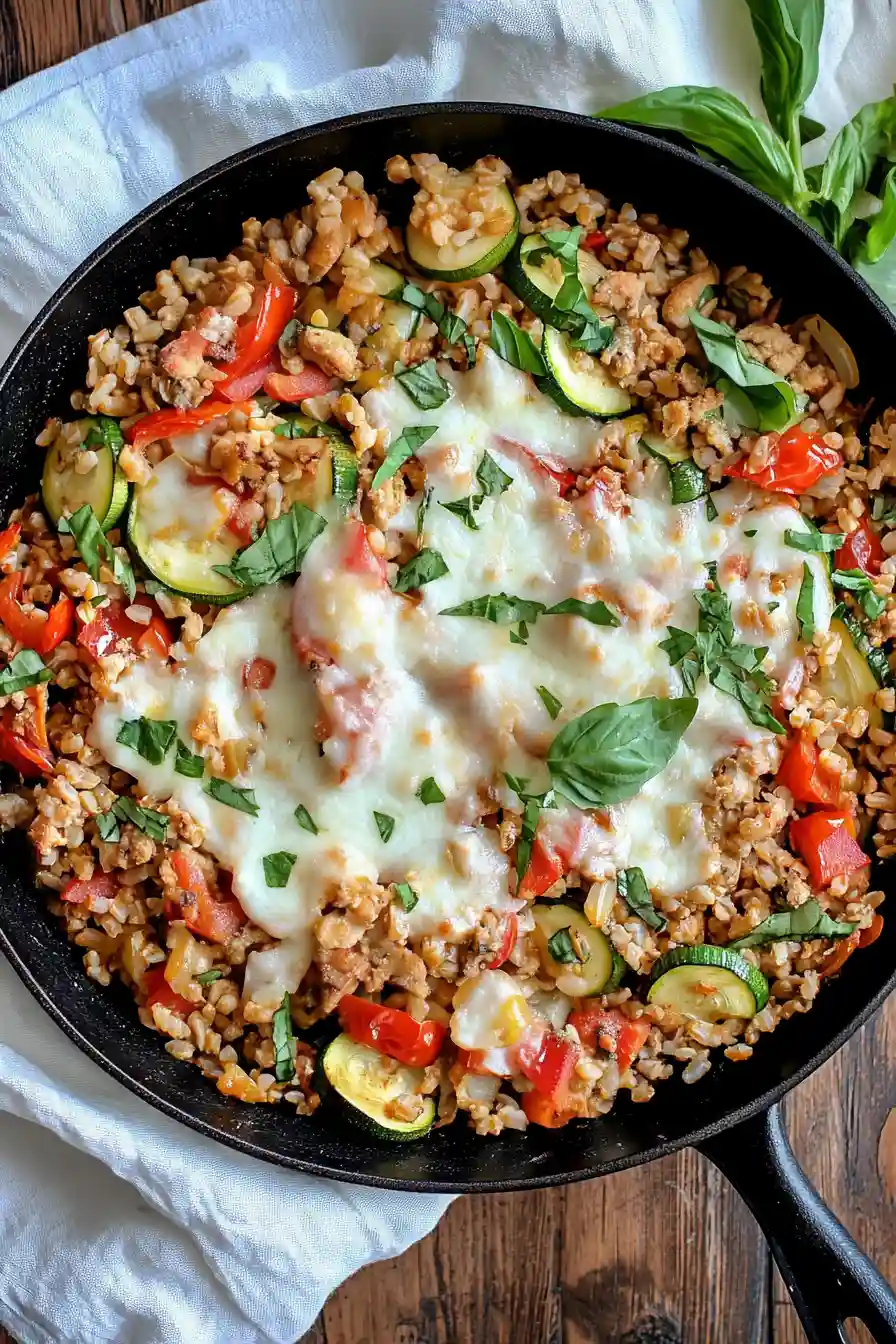 Quick Farro with Chicken