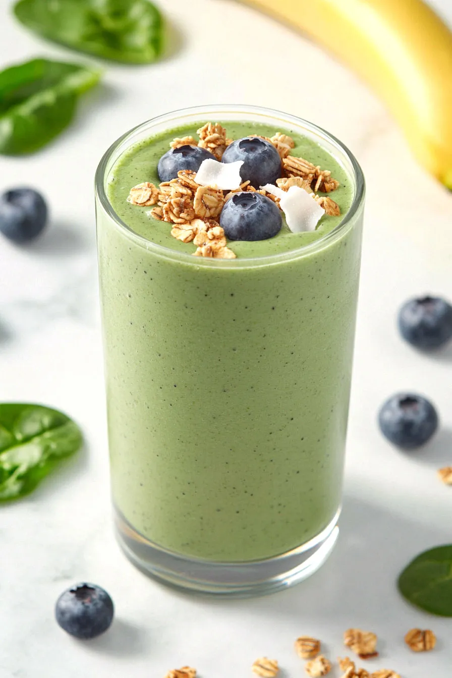 Quick Green Spirulina Smoothie