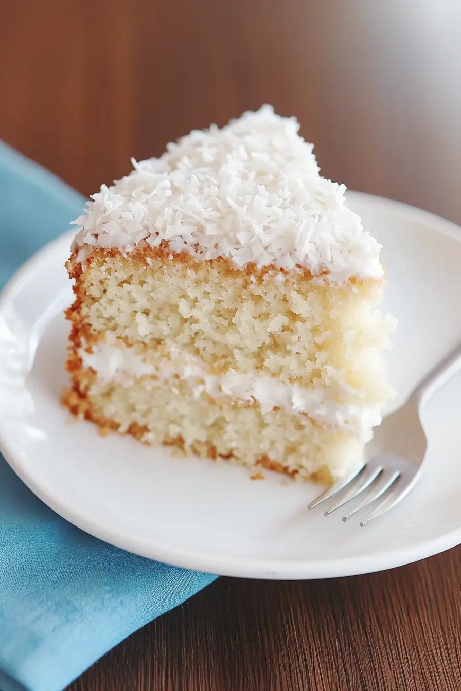 Tasty Old-Fashioned Coconut Cake