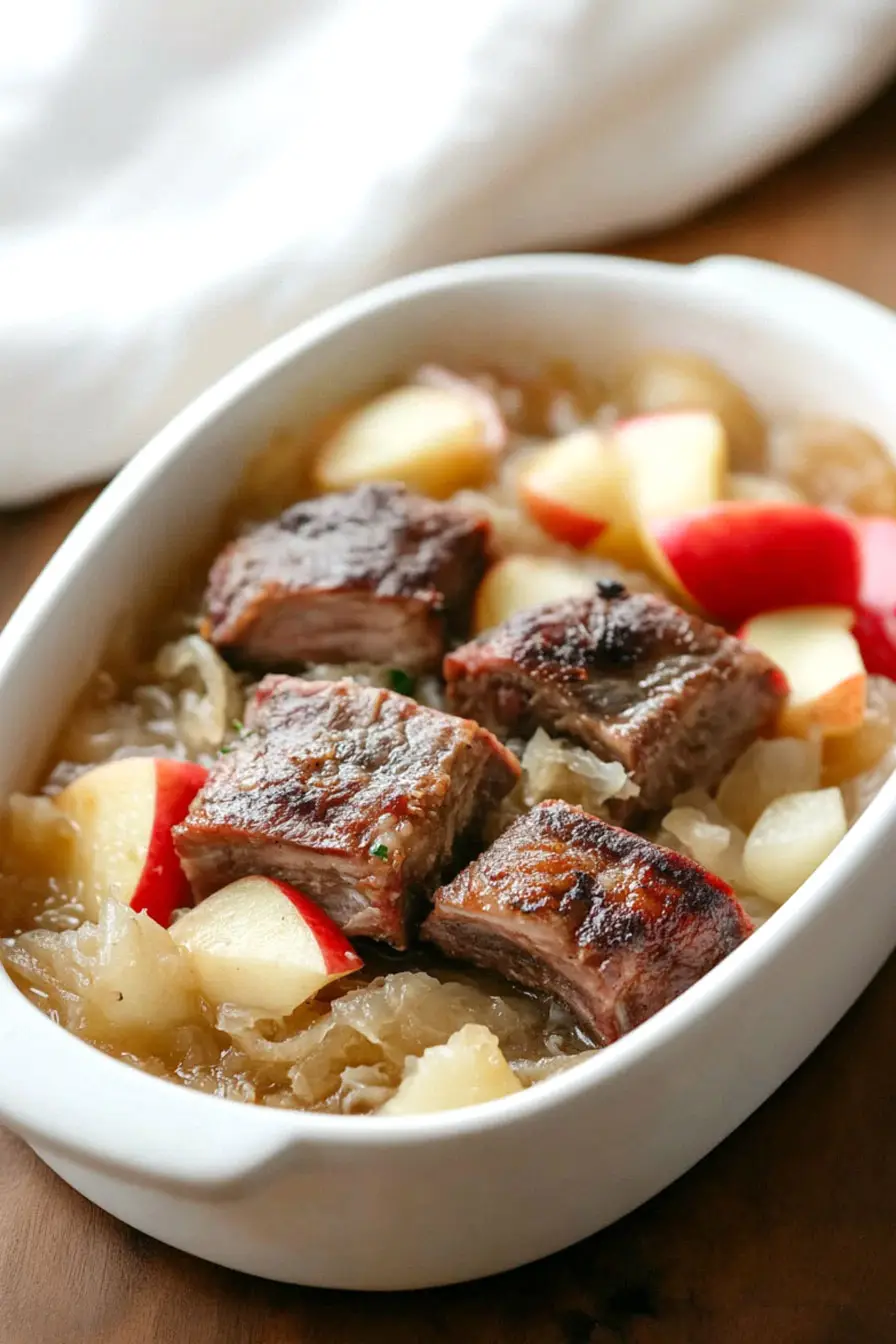 Delicious Spareribs and Sauerkraut