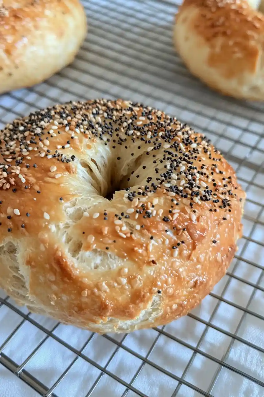 Healthy Sourdough Discard Yogurt Bagels