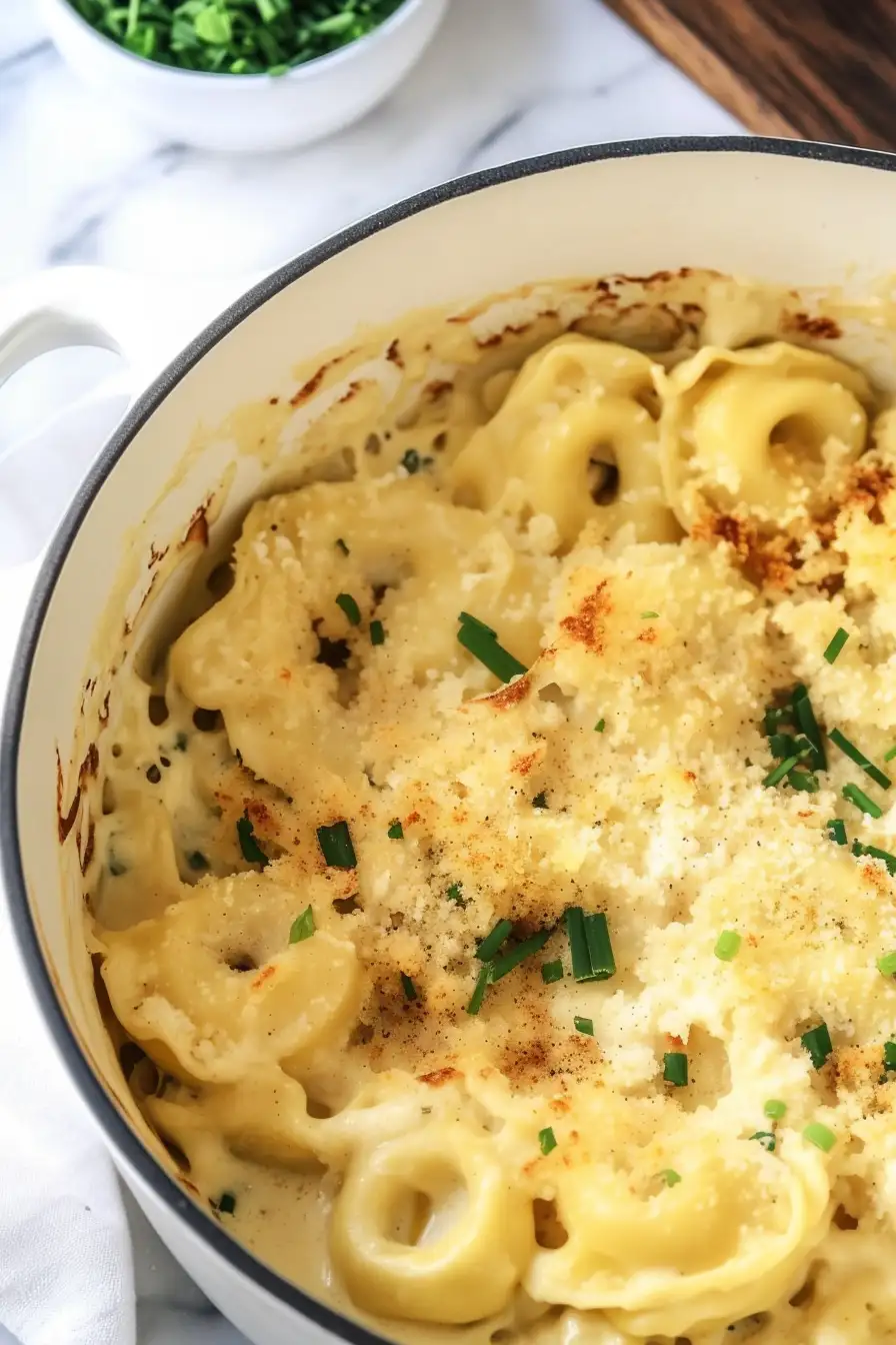 Juicy Tortellini Mac and Cheese