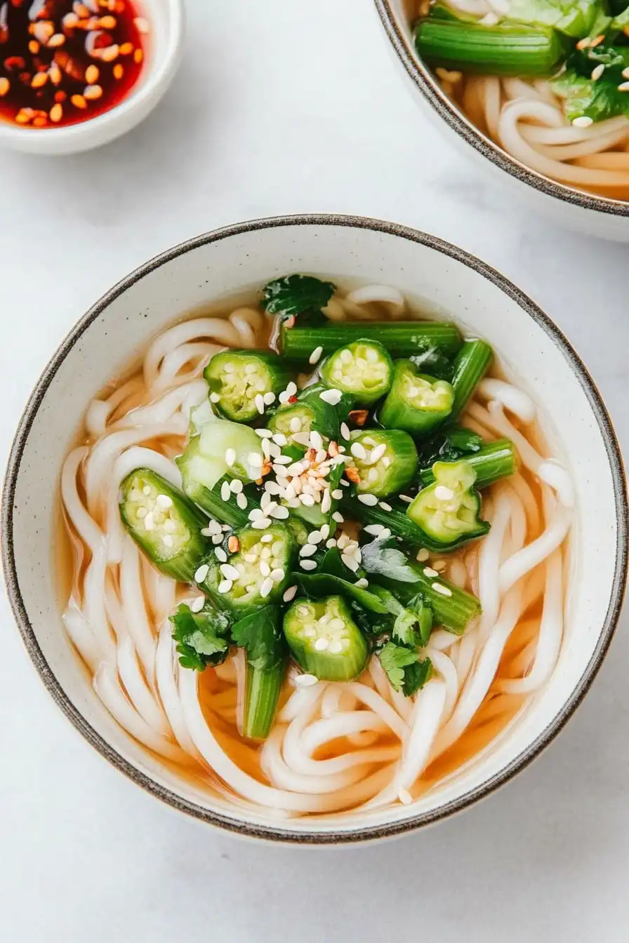 Healthy Noodles with Okra