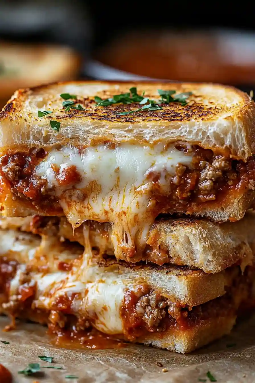 Cheesy Lasagna Grilled Cheese