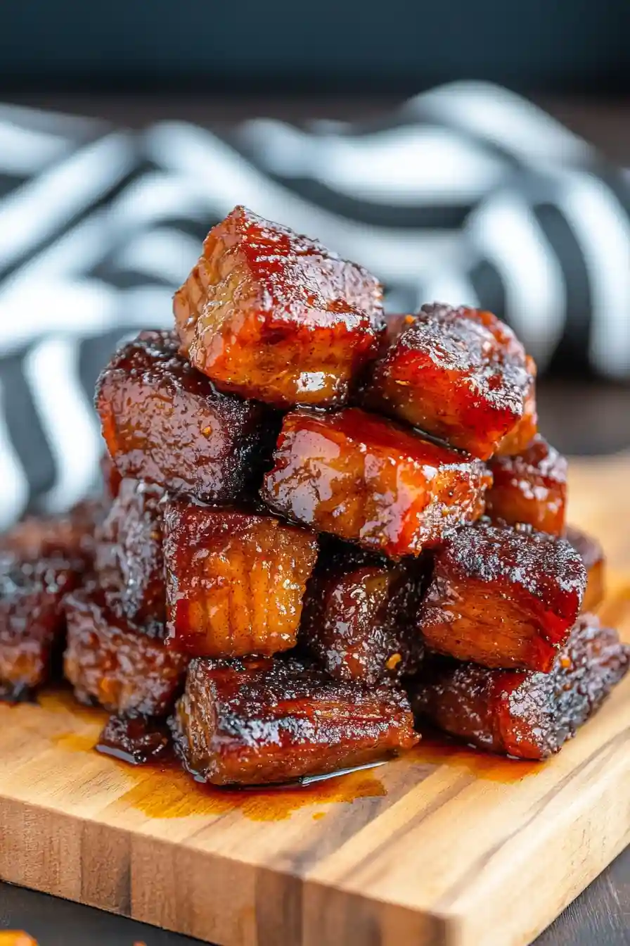 Mouthwatering Pork Belly Burnt Ends in the Oven