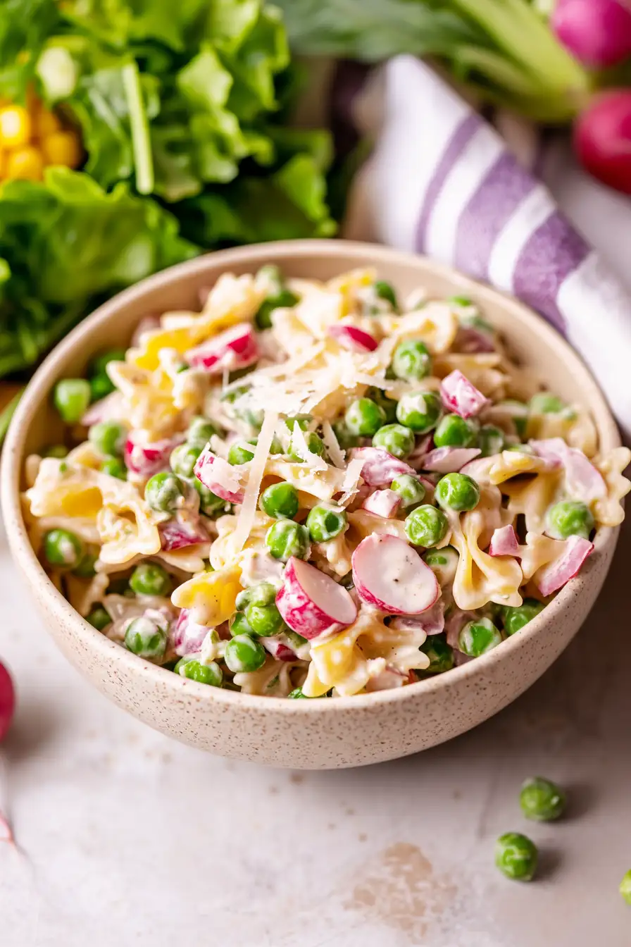 Flavorful Spring Pasta Salad with Ham