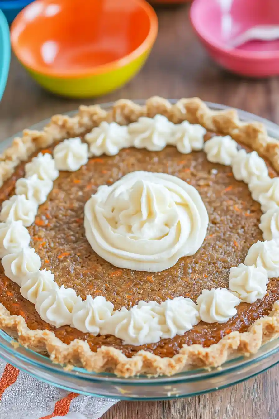 Healthy Easter Carrot Cake Pie