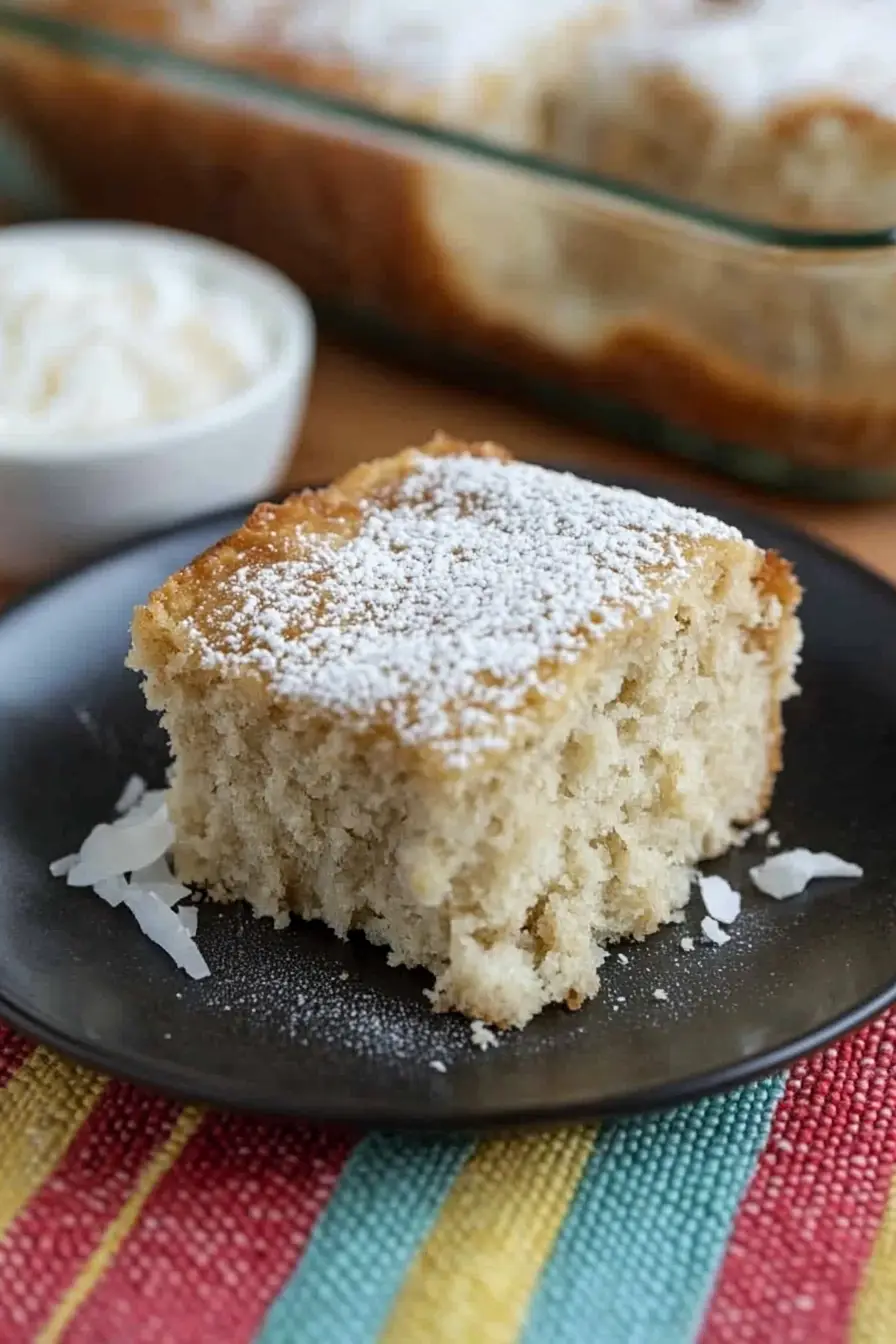 Authentic Jamaican Toto Coconut Cake