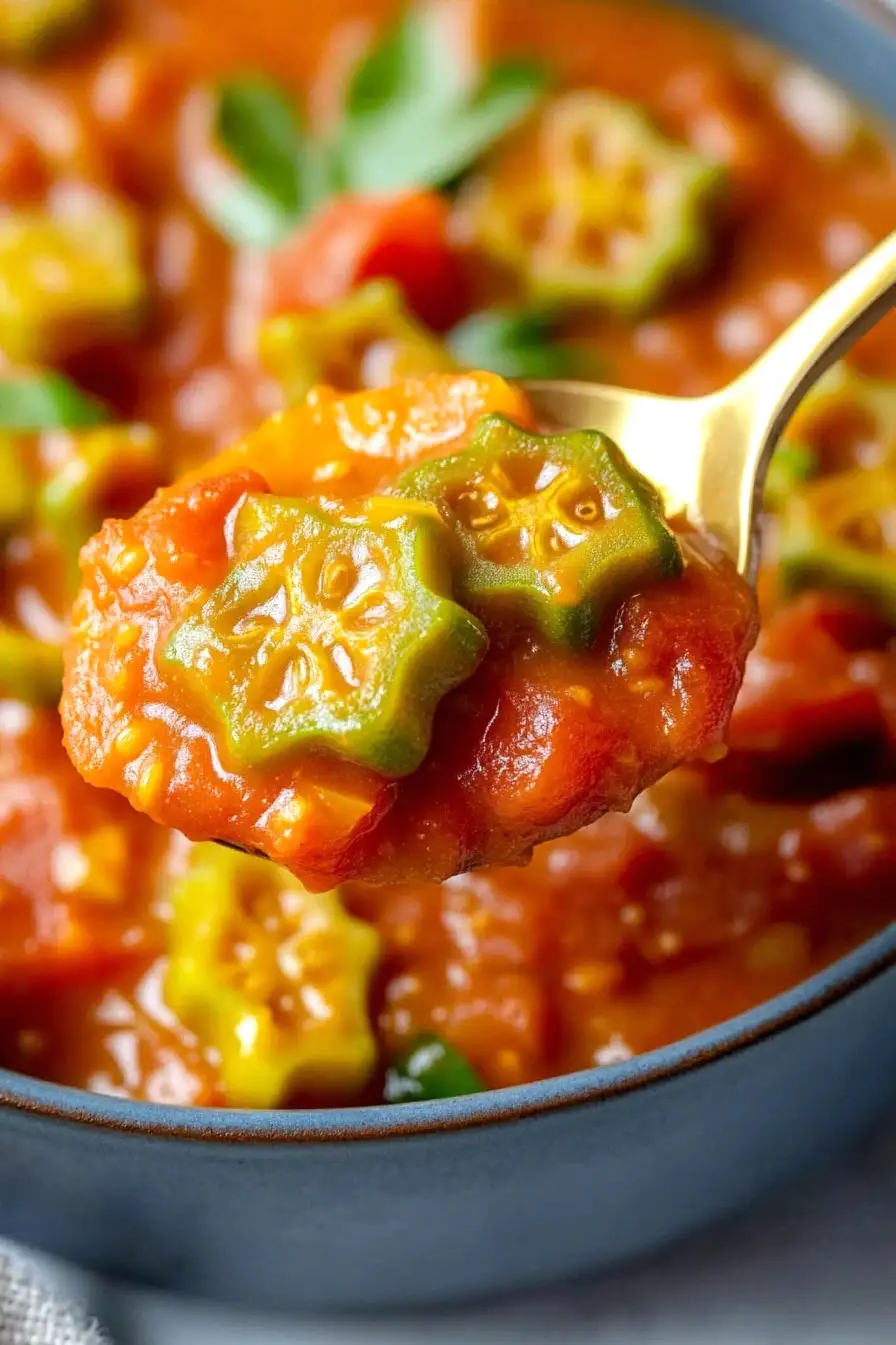 Savory Vegan Okra Etouffee